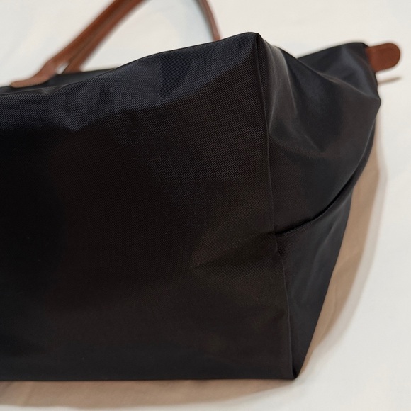 Longchamp Le Pliage Tote Bag Black and Brown - Picture 12 of 16